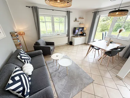 Dünenhaus Göhren Whg. 01 - Wohnzimmer