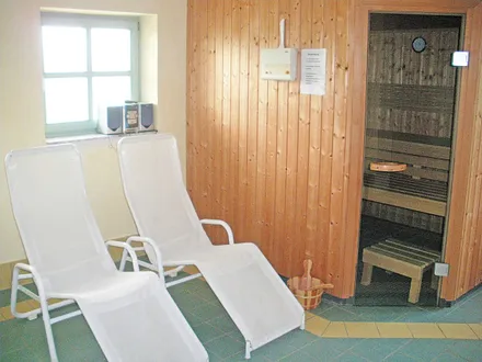 Sauna gegen Gebühr im Untergeschoss