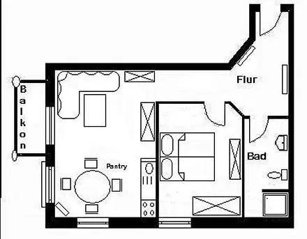 Grundriss der Wohnung