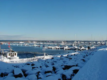 Winter am Yachthafen