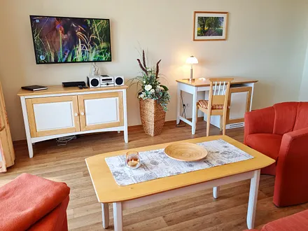 TV-Board und Couchbereich