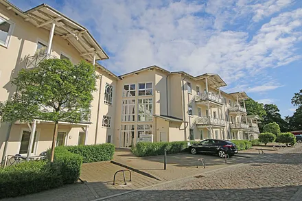 Blick auf die Strandresidenz Brandenburg