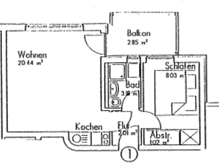 Grundriss der Wohnung
