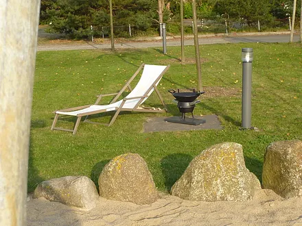 Grillplatz neben dem Haus