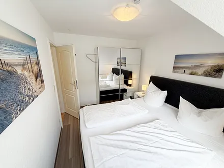 Ferienwohnung Strandmöwe- Schlafzimmer