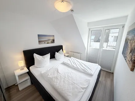 Ferienwohnung Strandmöwe- Schlafzimmer