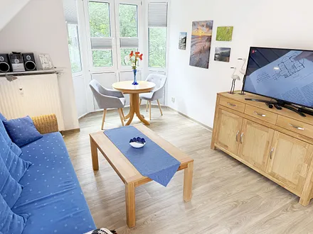 Ferienwohnung Strandmöwe- Wohnzimmer