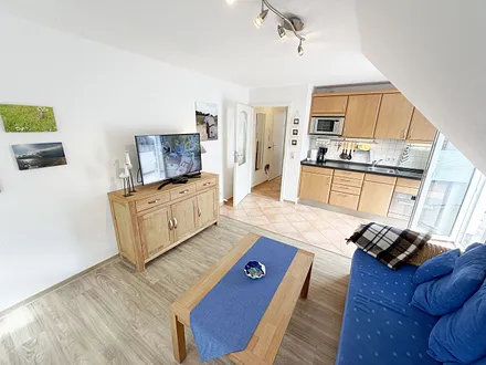 Ferienwohnung Strandmöwe- Wohnzimmer