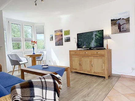 Ferienwohnung Strandmöwe- Wohnzimmer