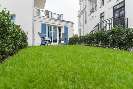 Gartenausblick vom Schlafzimmer