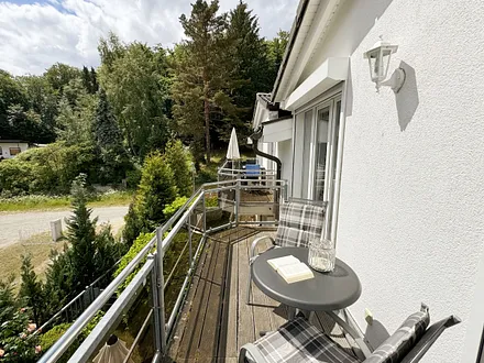 Residenz Falkenberg Whg. 06 Das Boot -der Balkon lädt bei Sonnenschein zum Verweilen ein