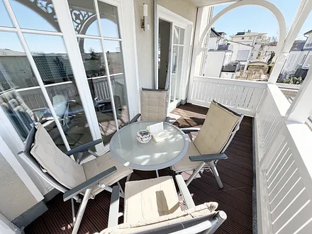 Villa Wilhelmine Whg. 03 Kreidezimmer -Balkon