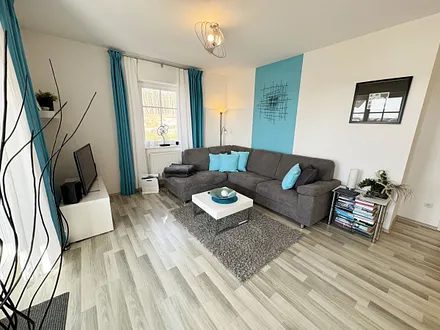 Villa Wilhelmine WE 04 Wohnzimmer mit gemütlicher Couch