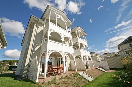 Die Rückansicht der Villa Wilhelmine