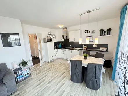 Villa Wilhelmine WE 04 Küchenbereich mit Essbereich