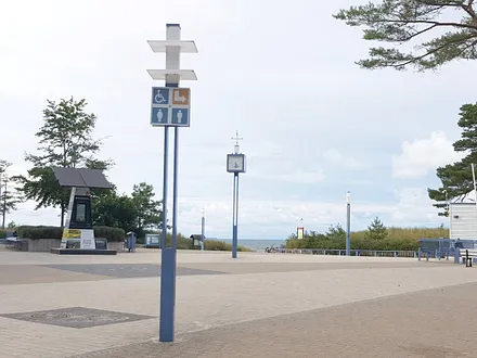 Kurplatz, schöner Blick vom Grundstück auf den Kurplatz