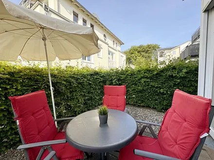 bestuhlte Terrasse