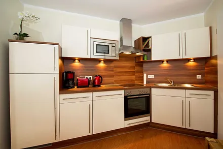 Küchenzeile voll ausgestattet