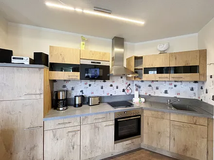 Moderne Küchenzeile zum gemeinsamen  Kochen