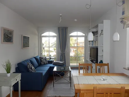 Wohn- und Essbereich mit Meerblick