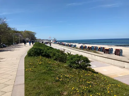 Die längste Standprommenade, immer mit Blick auf die Ostsee