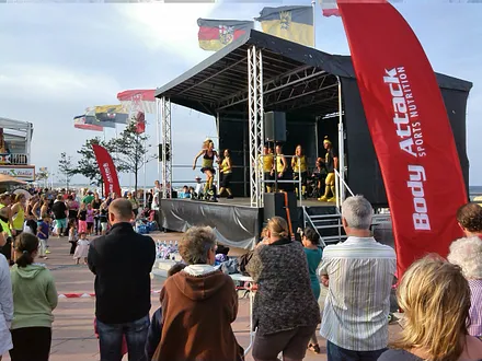 Unterhaltung am Strand