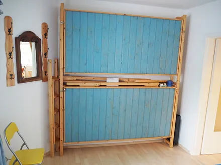 Doppelklappbett im Schlafzimmer