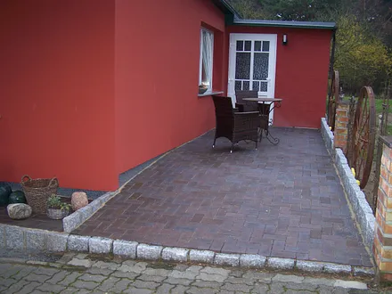 Terrasse,Eingang Fahrradgarage