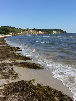 Südstrand / Naturstrand , einladend zum Wandern in Richtung Nordstrand