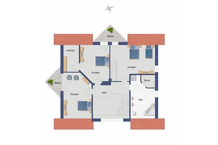 Grundriss Obergeschoss