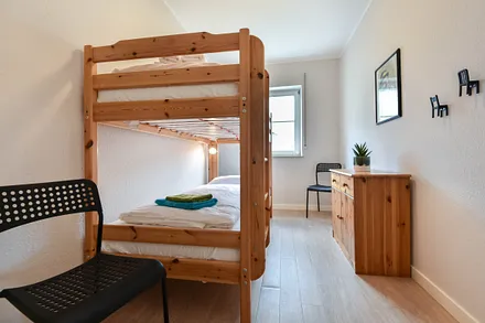 Schlafzimmer mit Etagenbett