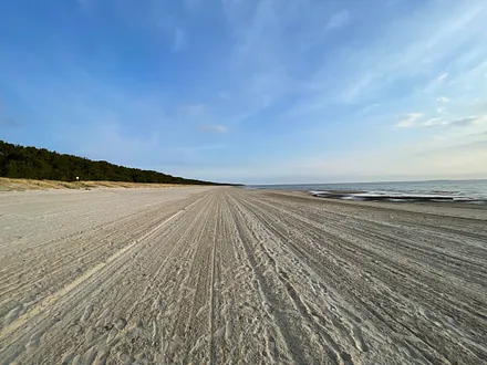 der breite Ostseestrand 