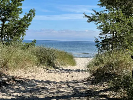 2 Minuten von der Wohnung bis zum Strand 