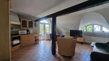 Wohnzimmer mit Küchenzeile