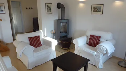 Wohnzimmer und Kaminofen