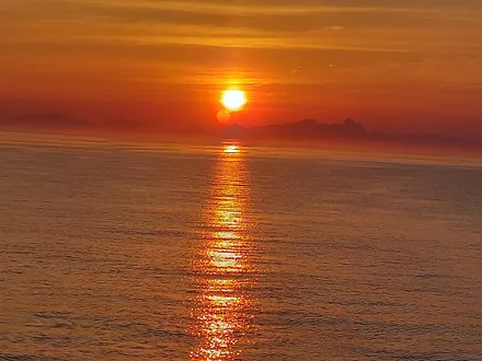 Abendsonne über der Ostsee