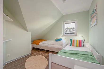 Schlafzimmer 2 mit Einzelbetten 90 x 200