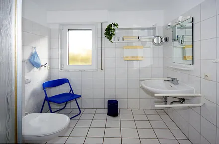 Tageslichtbad mit Dusche/WC und Fön