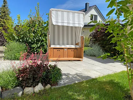 2. Terrasse mit Strandkorb