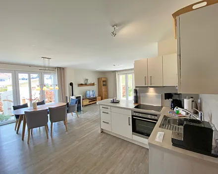 Küchen-und Essbereich für gemeinsames Kochen