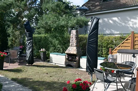 Außenbereich mit Grill