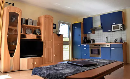 Wohnraum mit integrierter Küche