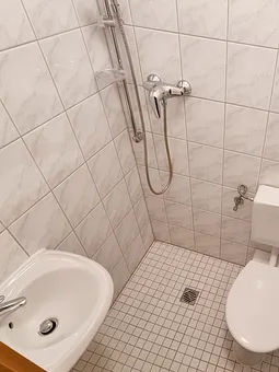 Gäste- WC mit Dusche