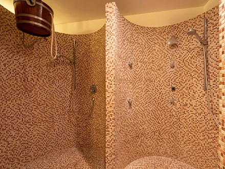 Der Wellnessbereich im Haus.