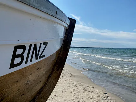 Fischerstrand & Boot von Fischer Kuse