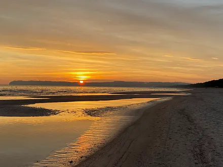 Sonnenaufgang am Binzer Strand