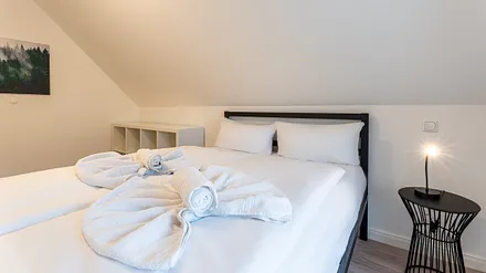 zweites Schlafzimmer mit Doppelbett