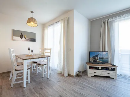 Der offene Wohn- und Essbereich