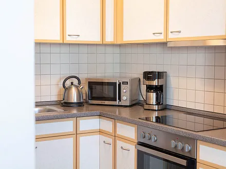 Die voll ausgestattete Küche