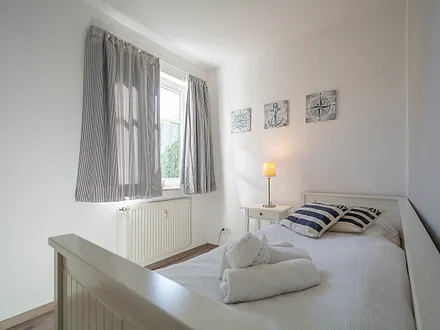 Das 2. Schlafzimmer mit einem Kojenbett